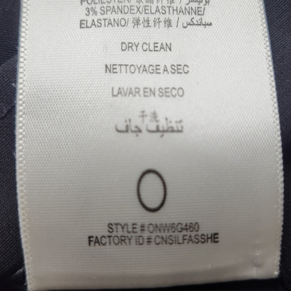 BCBGMaxAzria Mini Dress Size 12 Mesh Long Sleeves Cut Outs Persian Blue Black - Picture 8 of 12